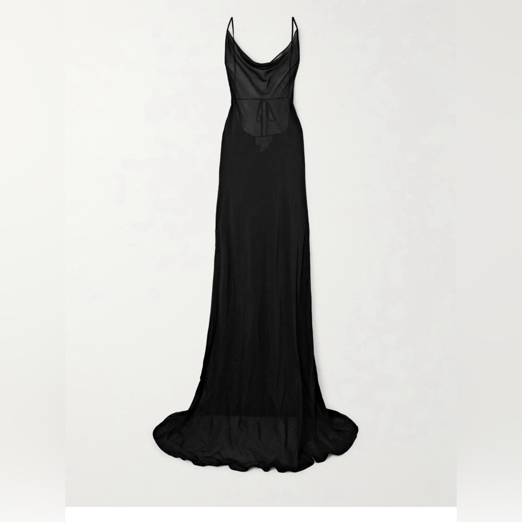 Bondi Born Open Back Voile Maxi Dress